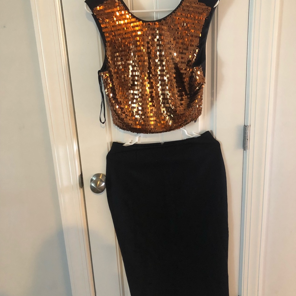 2 piece cocktail dress.